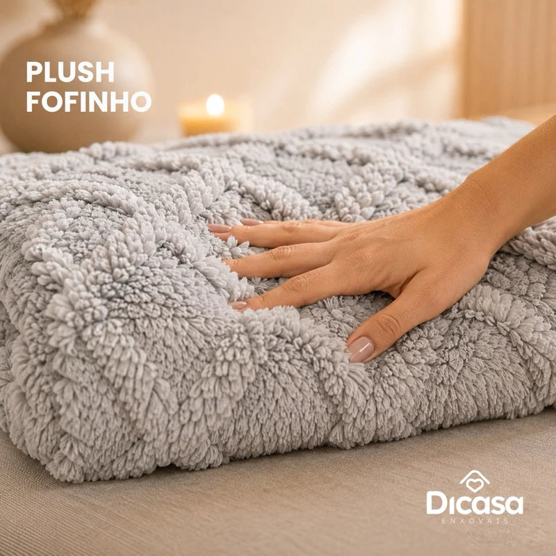 Kit Peseira Flannel 3 Peças CozyNest | Larbela