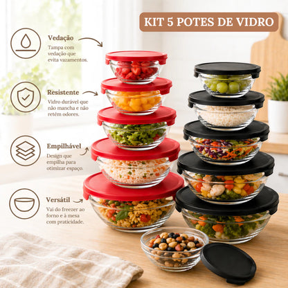 Kit Potes Herméticos GlassLock | Larbela