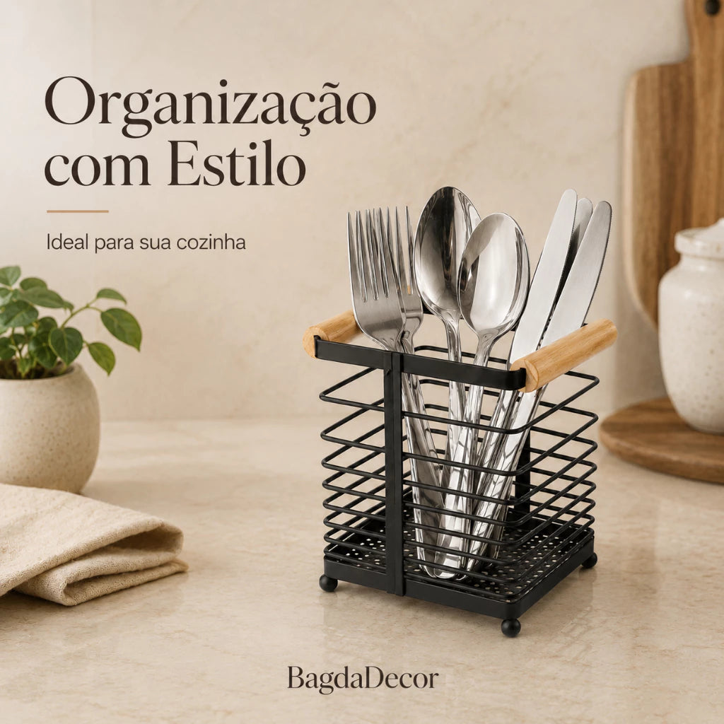 Porta Talheres BambooNest | Larbela