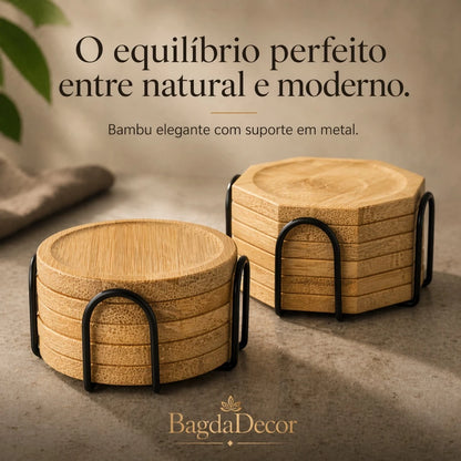 Porta Copos em Bambu BambooCoast | Larbela