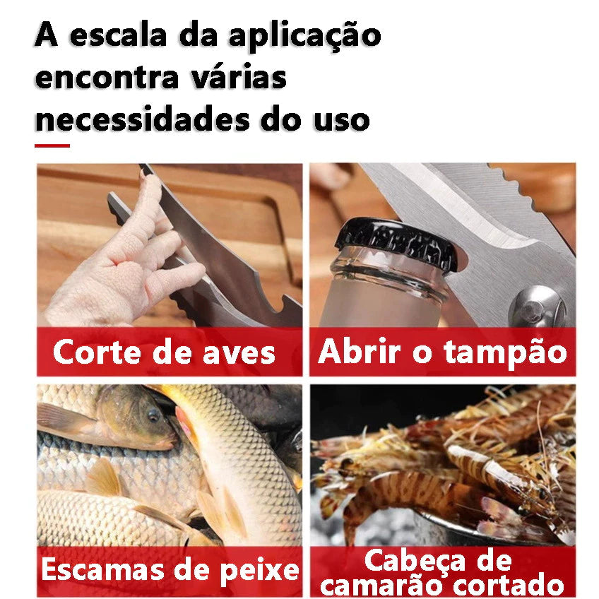 Tesoura de Cozinha Multifuncional ChefCut | Larbela