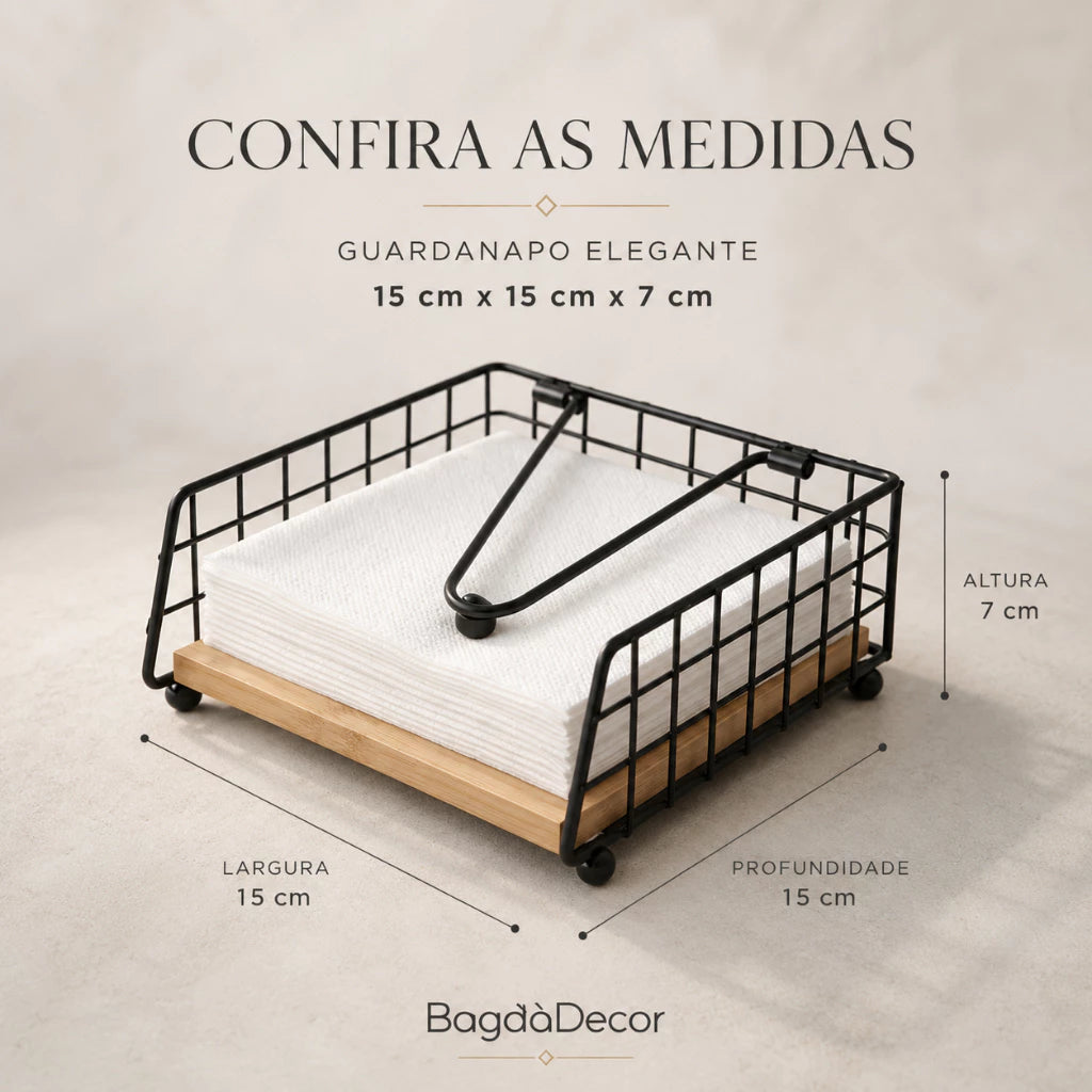 Porta Guardanapos em Bambu BambooHold | Larbela