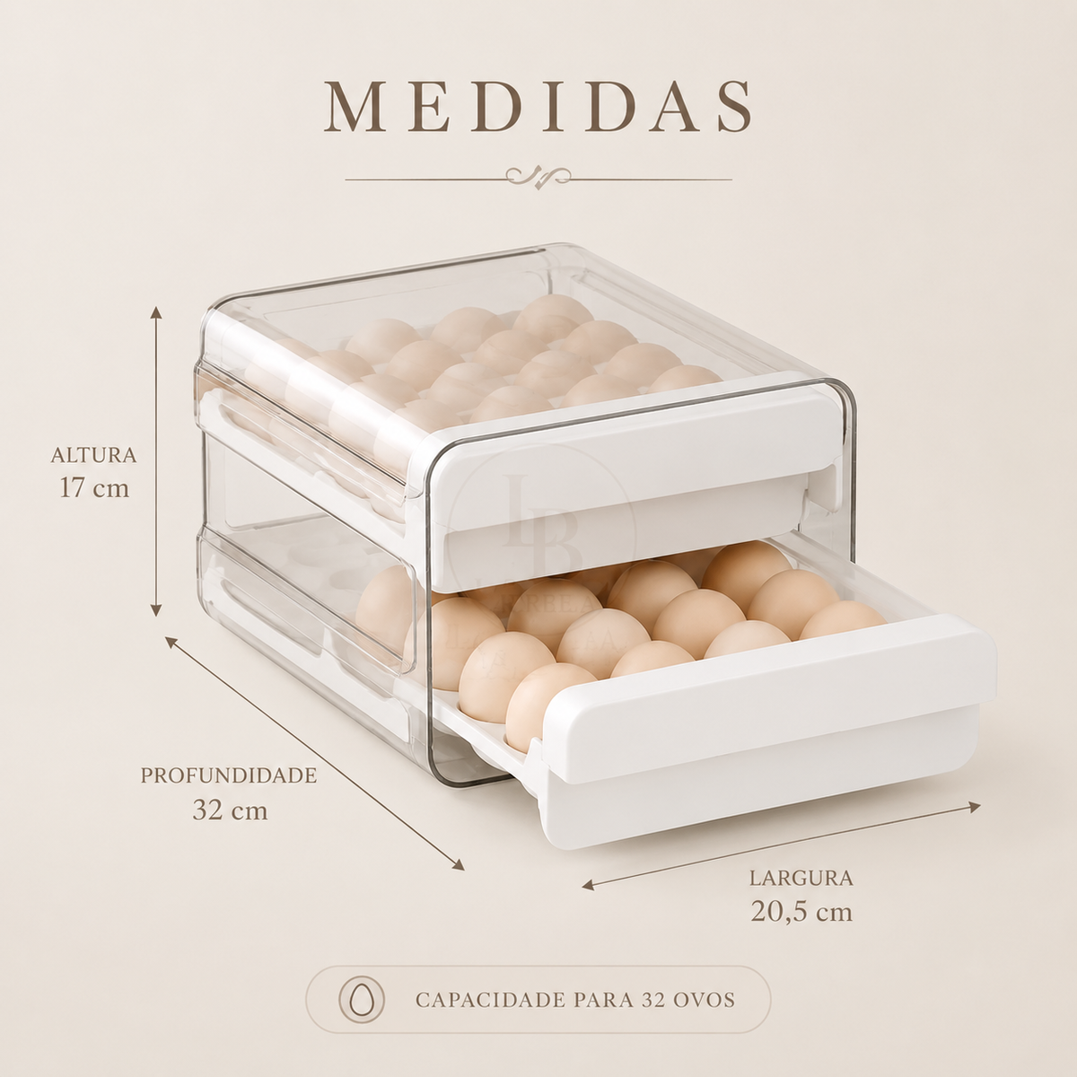 Organizador de Ovos FreshStack | Larbela