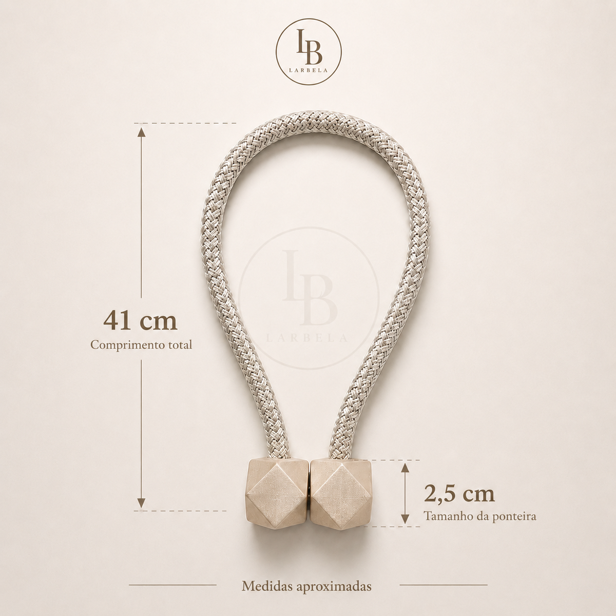 Prendedor Magnético para Cortinas MagnoTie | Larbela