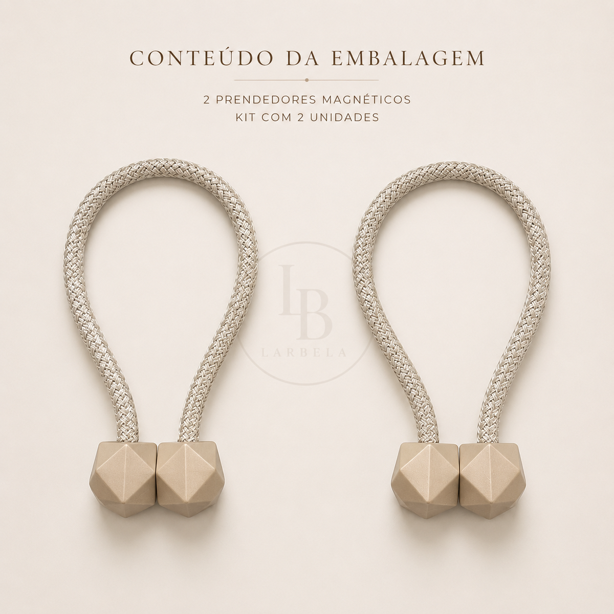 Prendedor Magnético para Cortinas MagnoTie | Larbela
