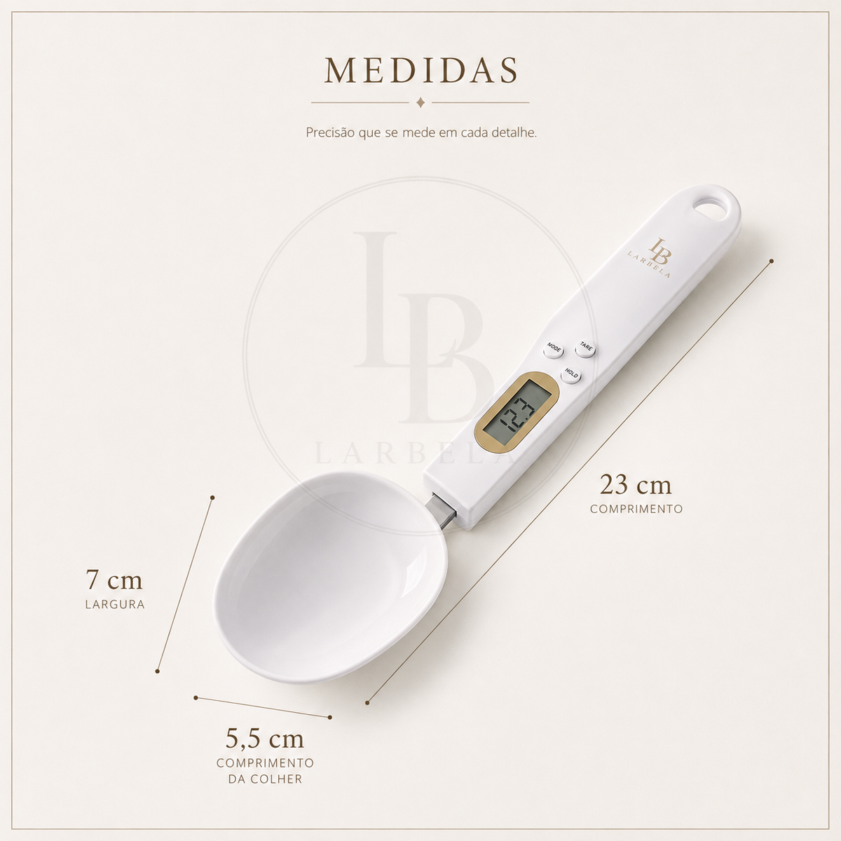 Colher Medidora Digital Precision | Larbela