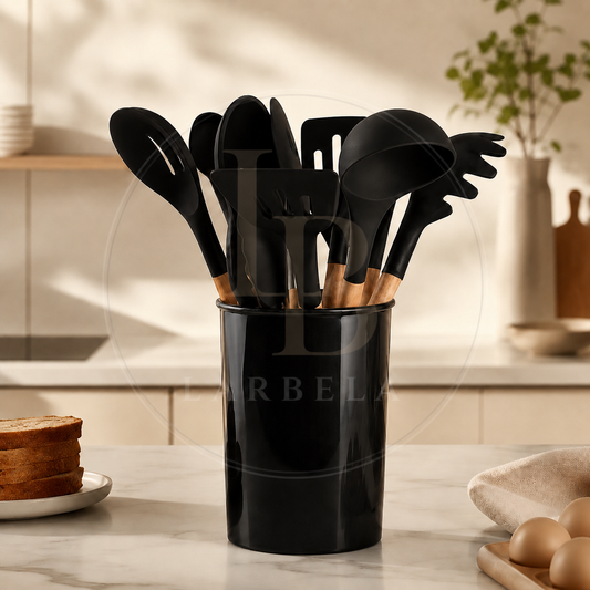 Kit Utensílios de Silicone BambooChef | Larbela