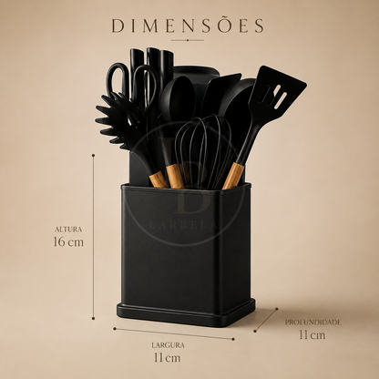 Kit Utensílios de Silicone 19 Peças ChefEssence | Larbela