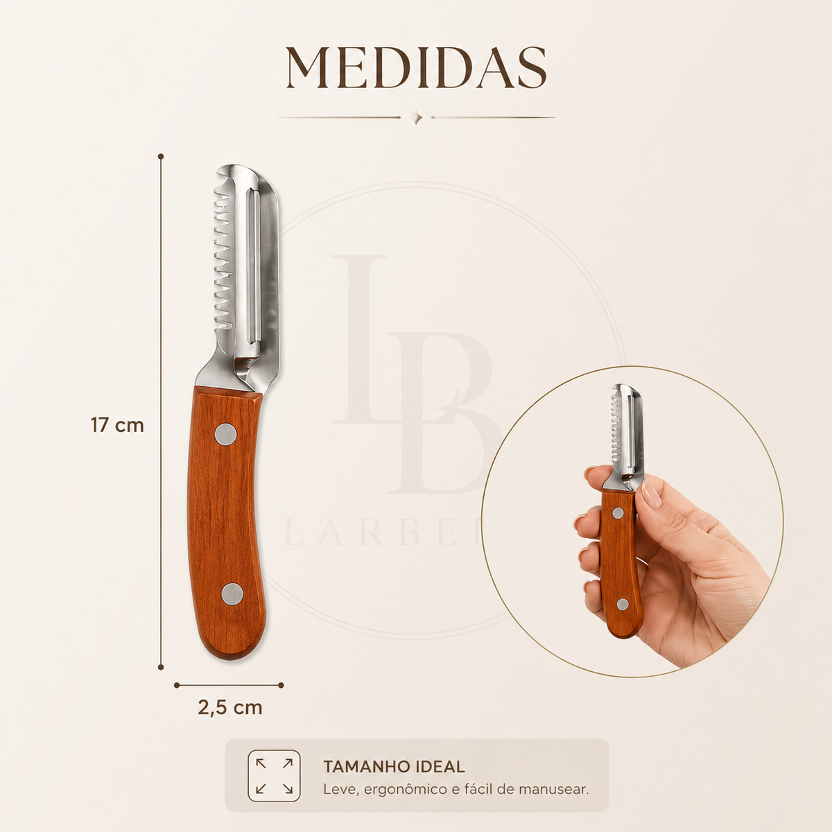 Descascador 3 em 1 WoodPeel | Larbela