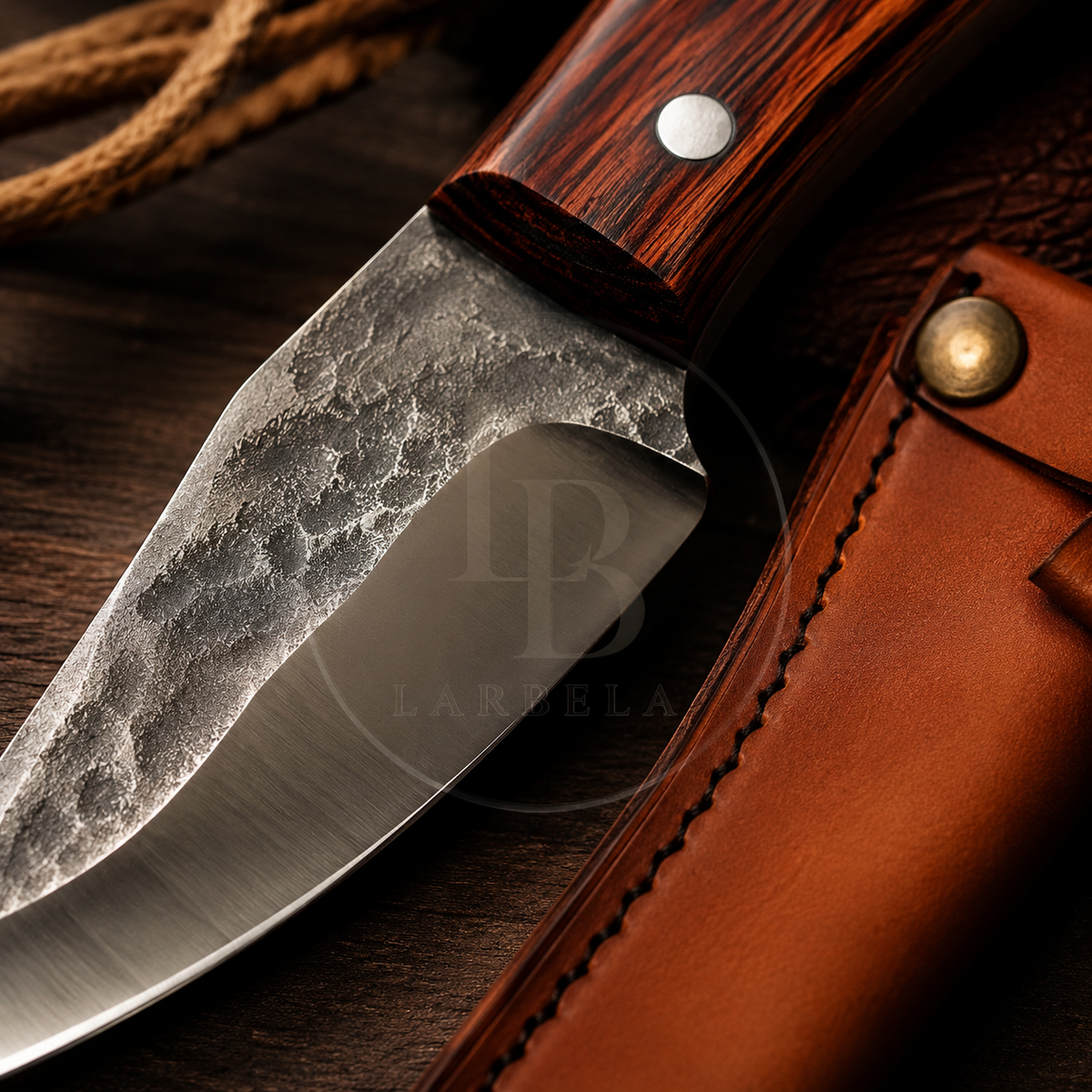 Mini Faca Artesanal Inox TigerBlade | Larbela