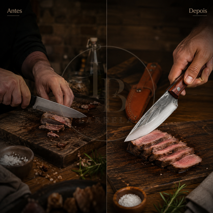 Mini Faca Artesanal Inox TigerBlade | Larbela