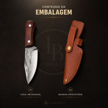Mini Faca Artesanal Inox TigerBlade | Larbela
