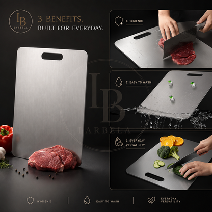Tábua de Corte em Aço Inox SteelBoard | Larbela