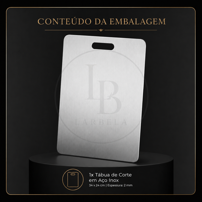 Tábua de Corte em Aço Inox SteelBoard | Larbela