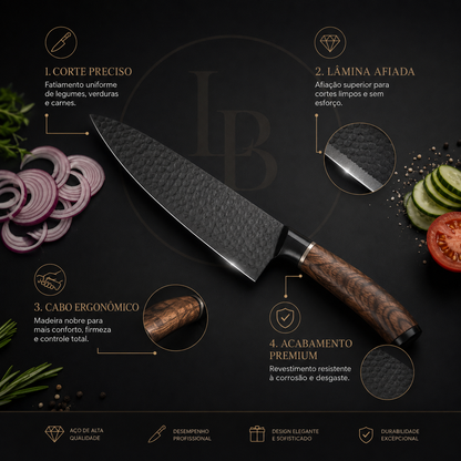 Conjunto de Facas 6 Peças ChefCore | Larbela