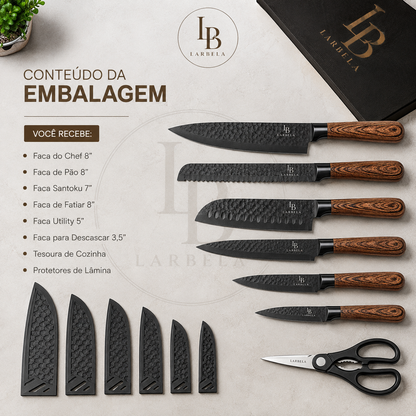 Conjunto de Facas 6 Peças ChefCore | Larbela