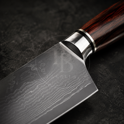 Faca Chef em Aço Damasco EdgeMaster | Larbela