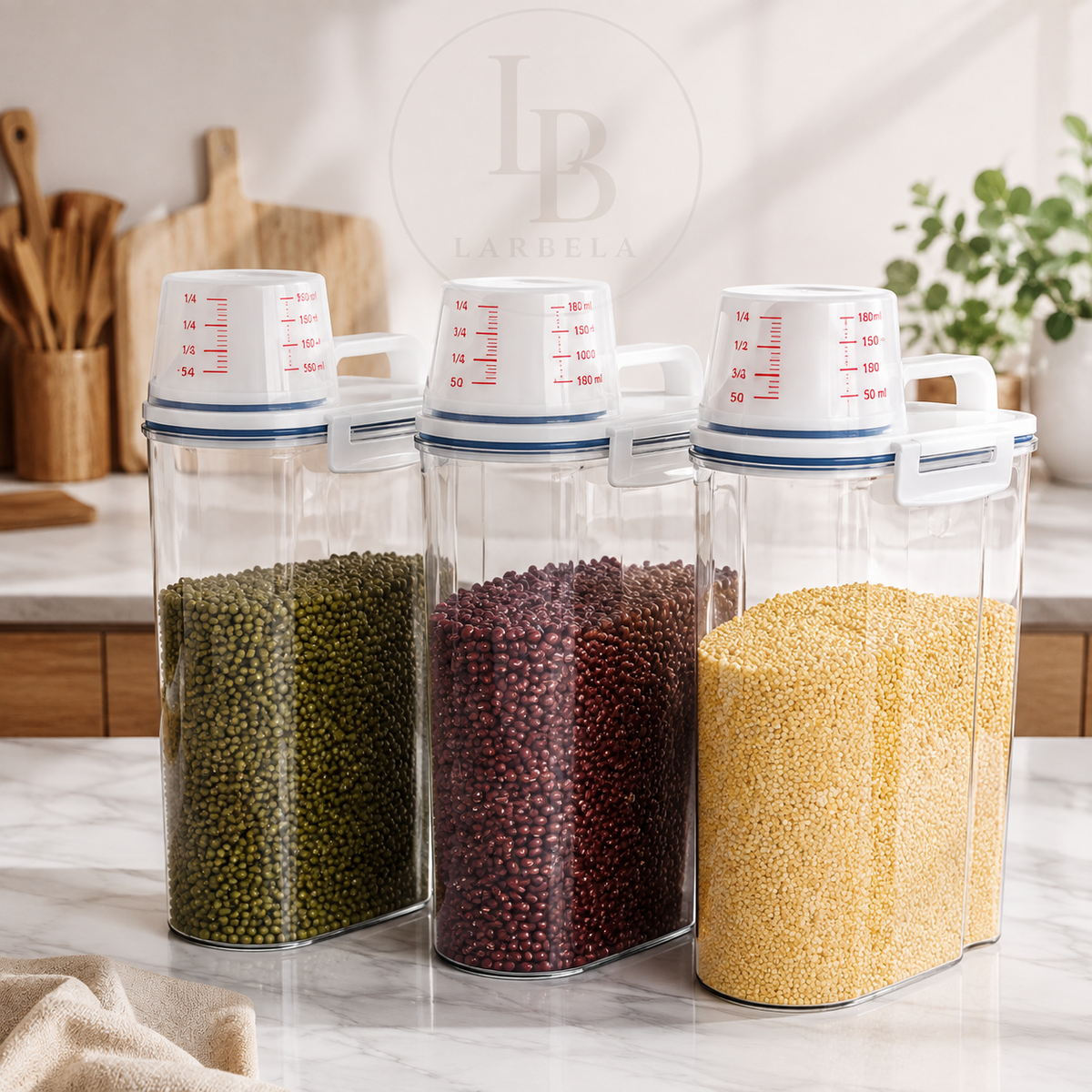 Kit Potes Herméticos Dosador SmartStore | Larbela