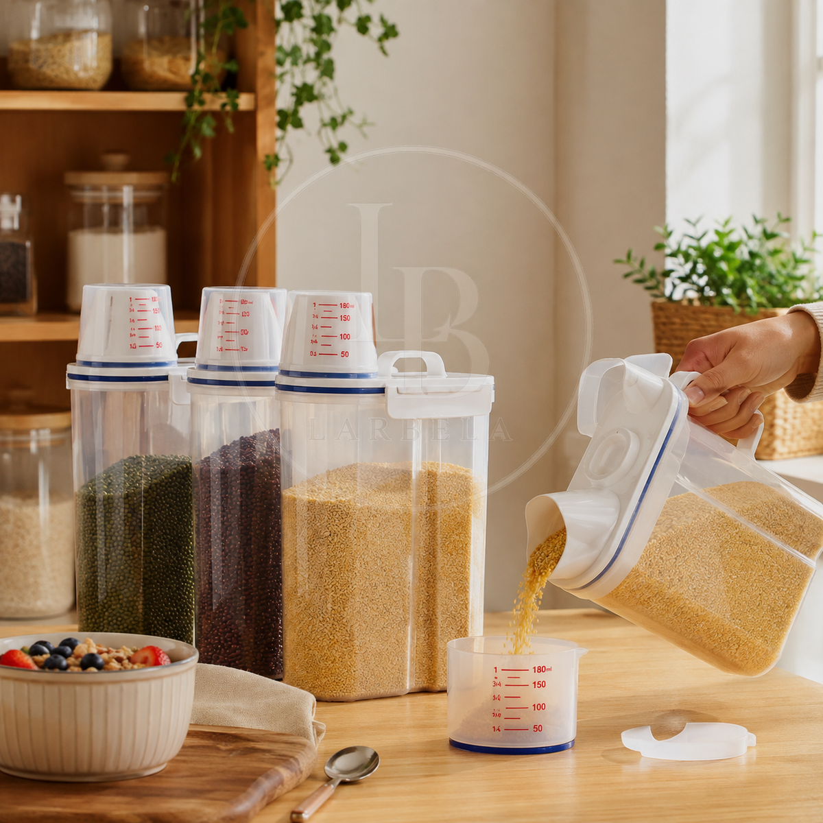 Kit Potes Herméticos Dosador SmartStore | Larbela