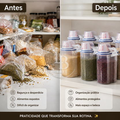 Kit Potes Herméticos Dosador SmartStore | Larbela