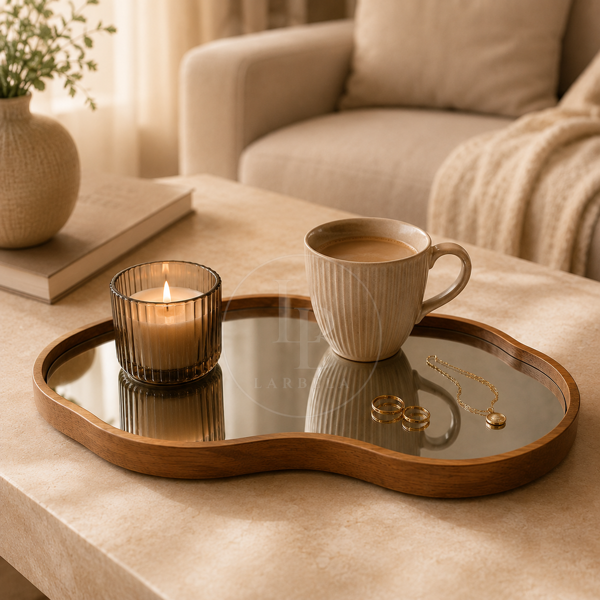 Bandeja Decorativa Espelhada Elegance | Larbela