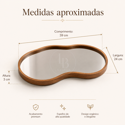 Bandeja Decorativa Espelhada Elegance | Larbela