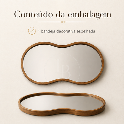 Bandeja Decorativa Espelhada Elegance | Larbela