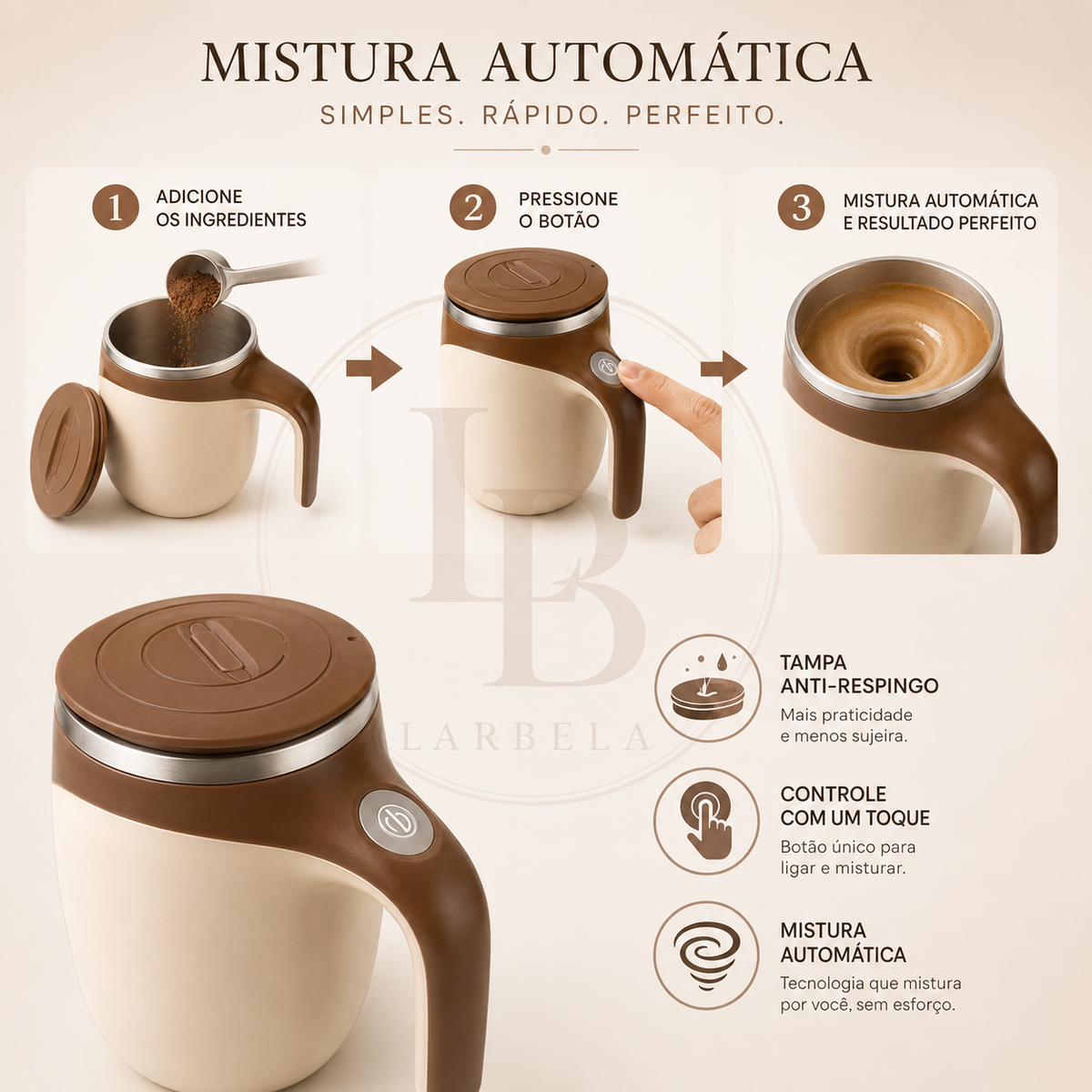 Caneca Misturadora Automática MixPro | Larbela