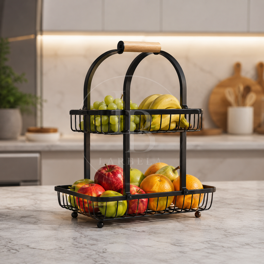 Fruteira de Bancada 2 Andares WoodNest | Larbela