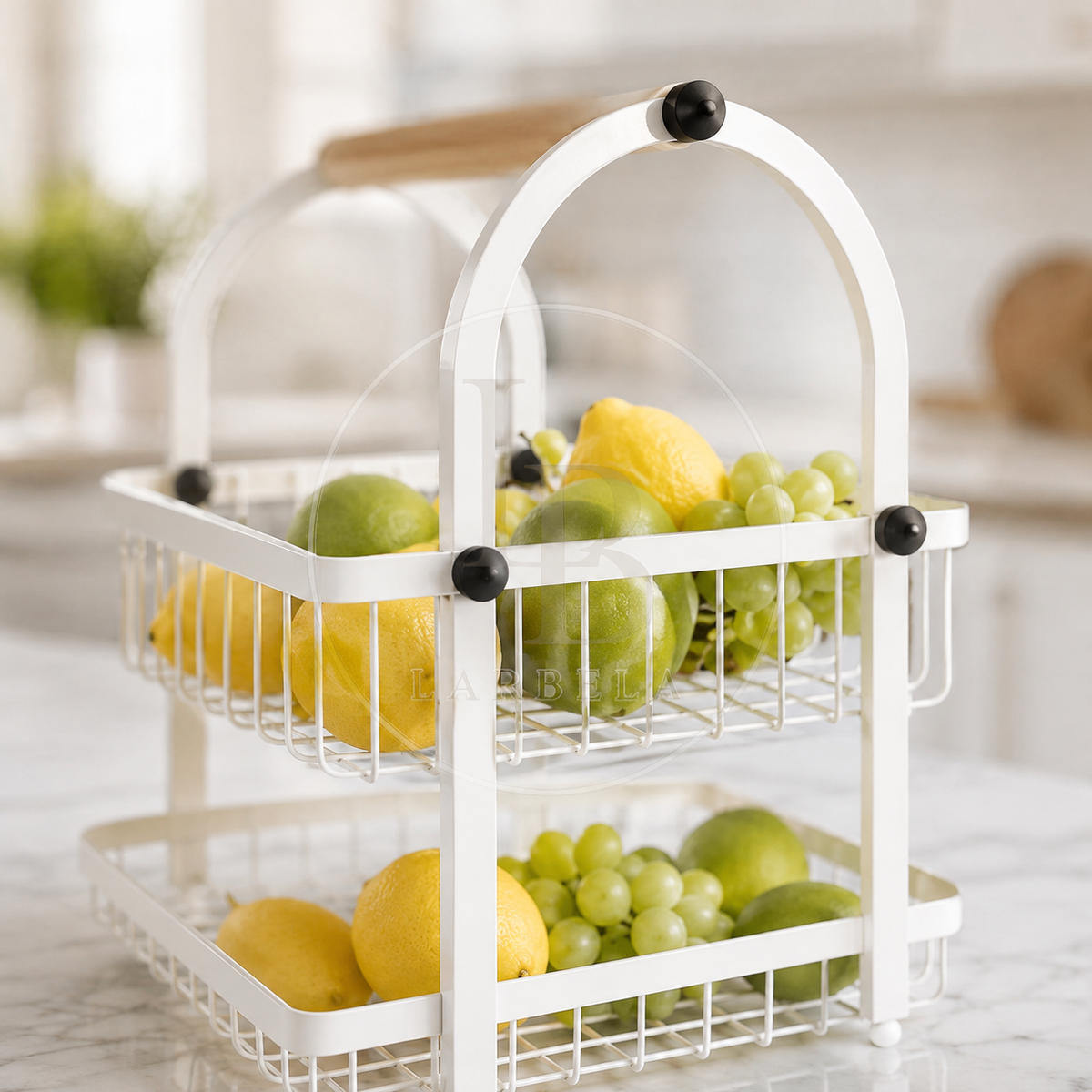 Fruteira de Bancada 2 Andares WoodNest | Larbela