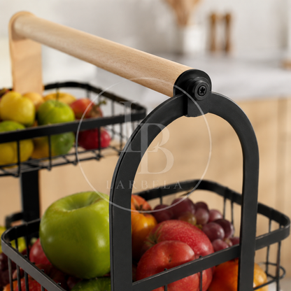 Fruteira de Bancada 2 Andares WoodNest | Larbela