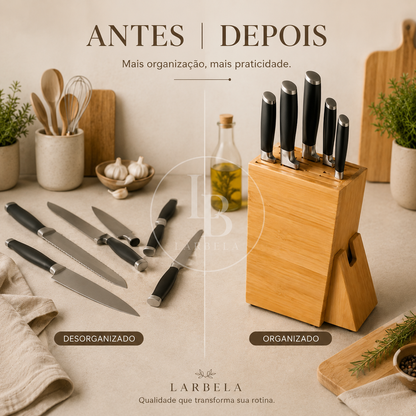 Porta Facas em Bambu Évora™ | Larbela