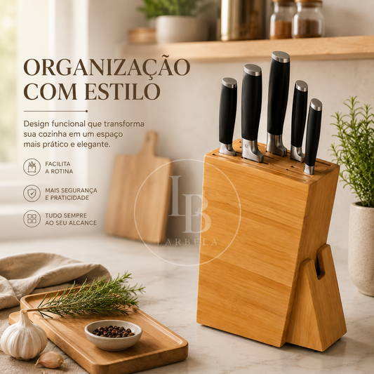 Porta Facas em Bambu Évora™ | Larbela