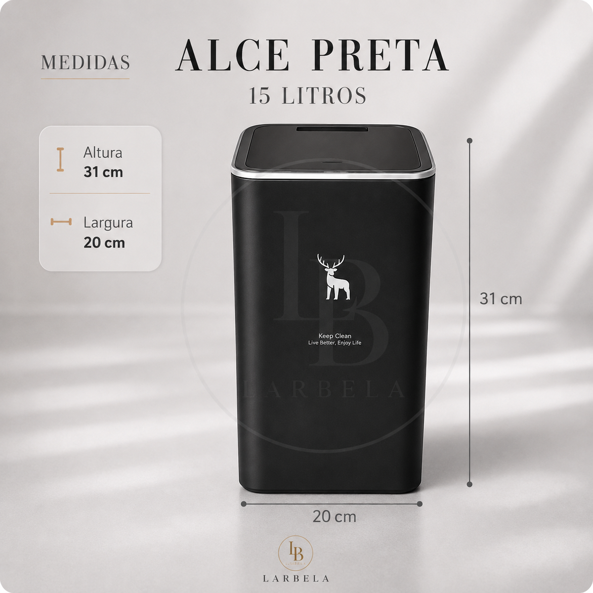 Lixeira MultiFlex com Tampa Clicável | Larbela