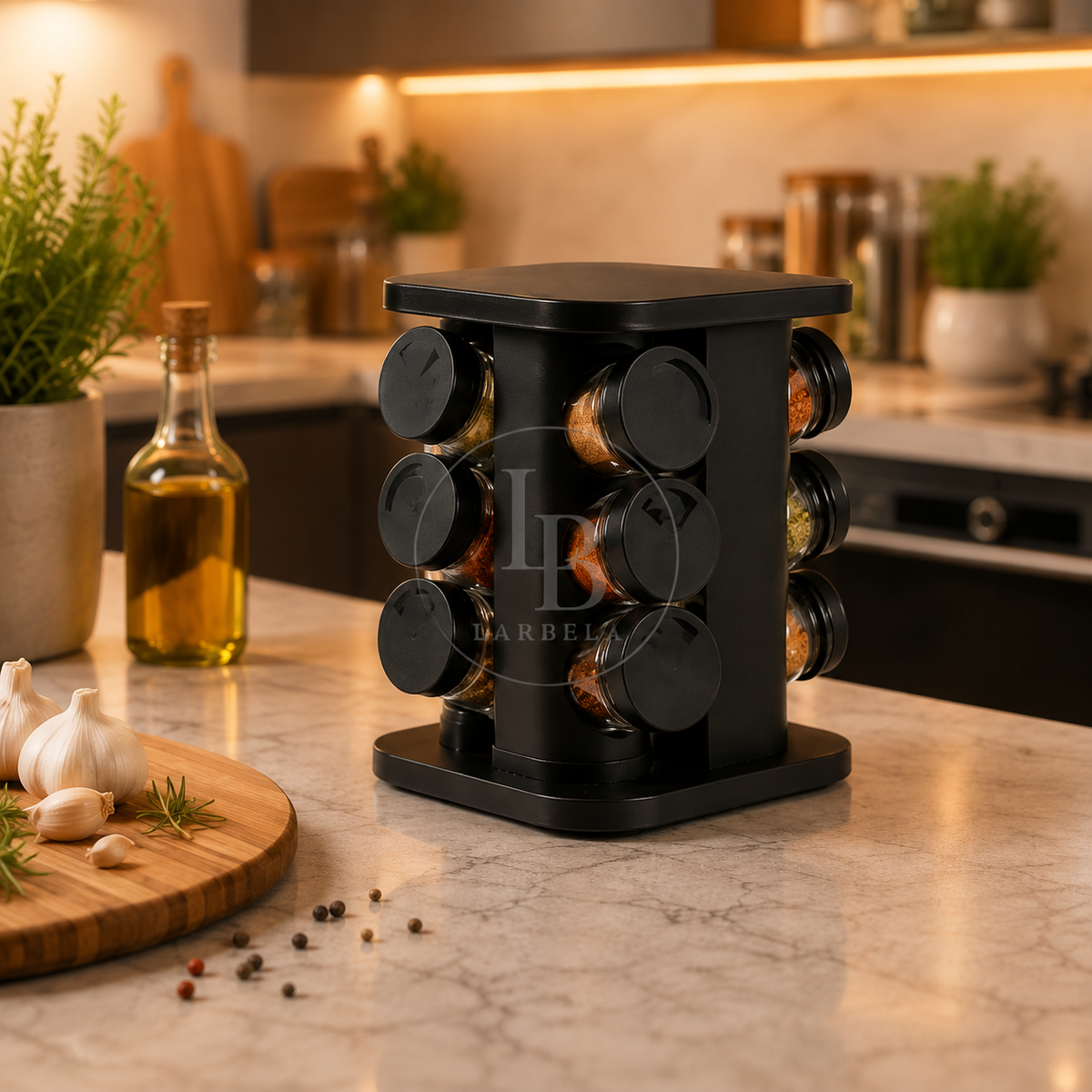 Porta Temperos Giratório SpiceFlow | Larbela