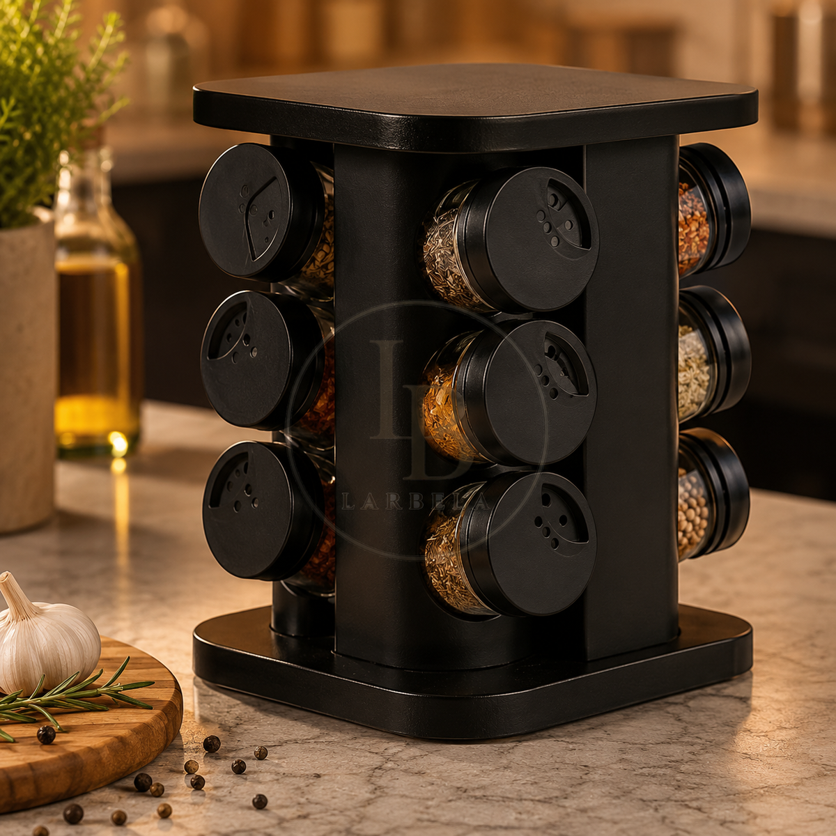 Porta Temperos Giratório SpiceFlow | Larbela