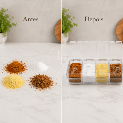 Porta Temperos Crystal | Larbela