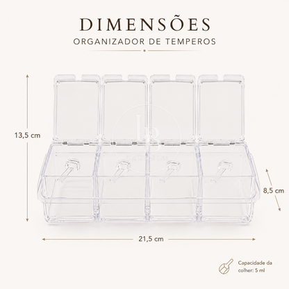 Porta Temperos Crystal | Larbela
