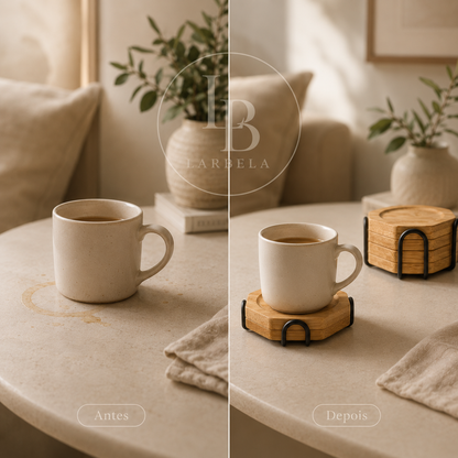 Porta Copos em Bambu BambooCoast | Larbela