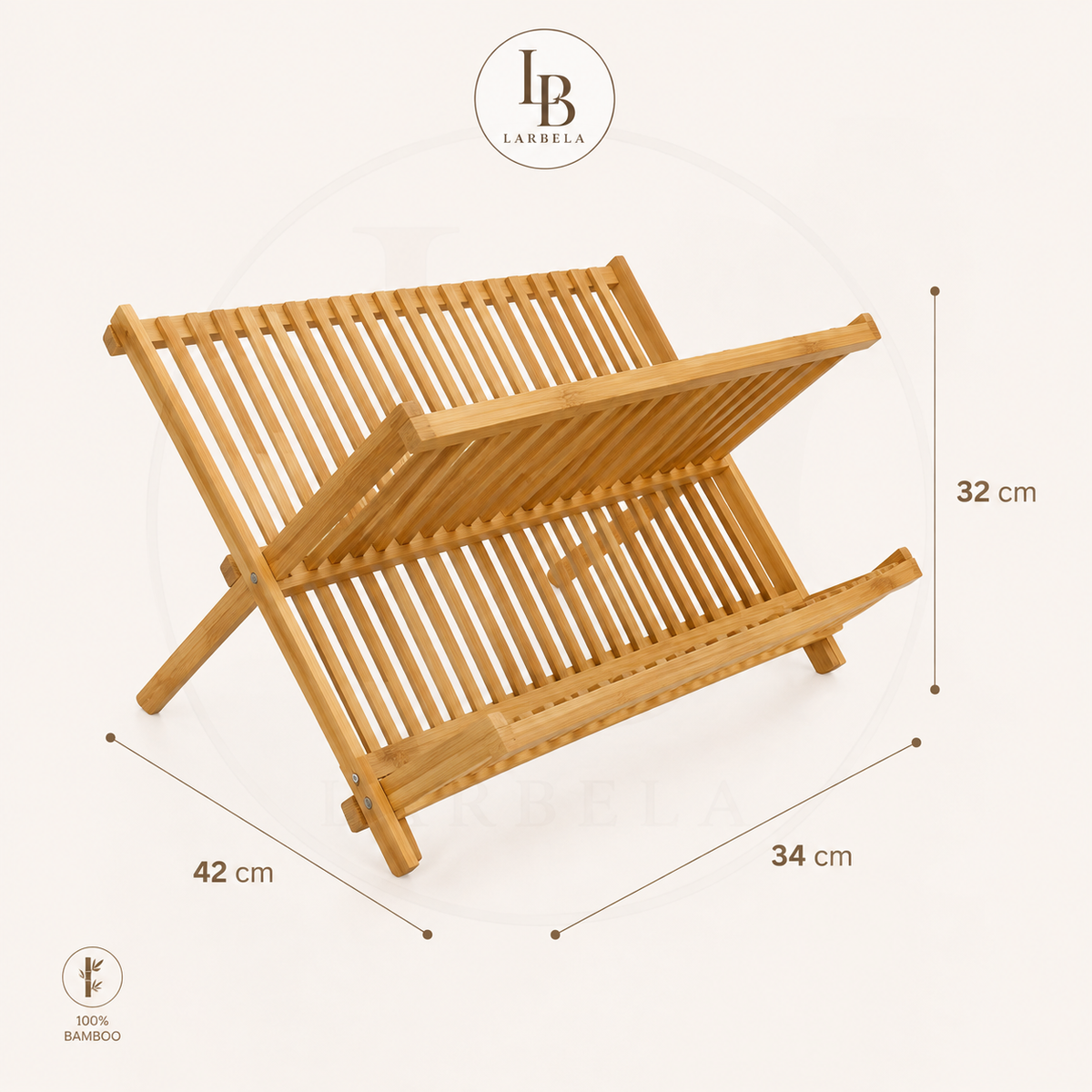 Escorredor de Louças Dobrável BambooFold | Larbela