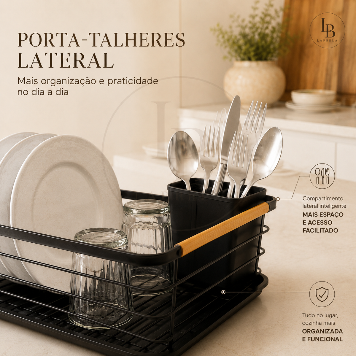 Escorredor de Louças em Inox Nórdica | Larbela