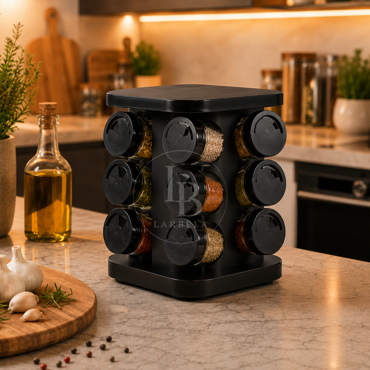 Porta Temperos Giratório SpiceFlow | Larbela