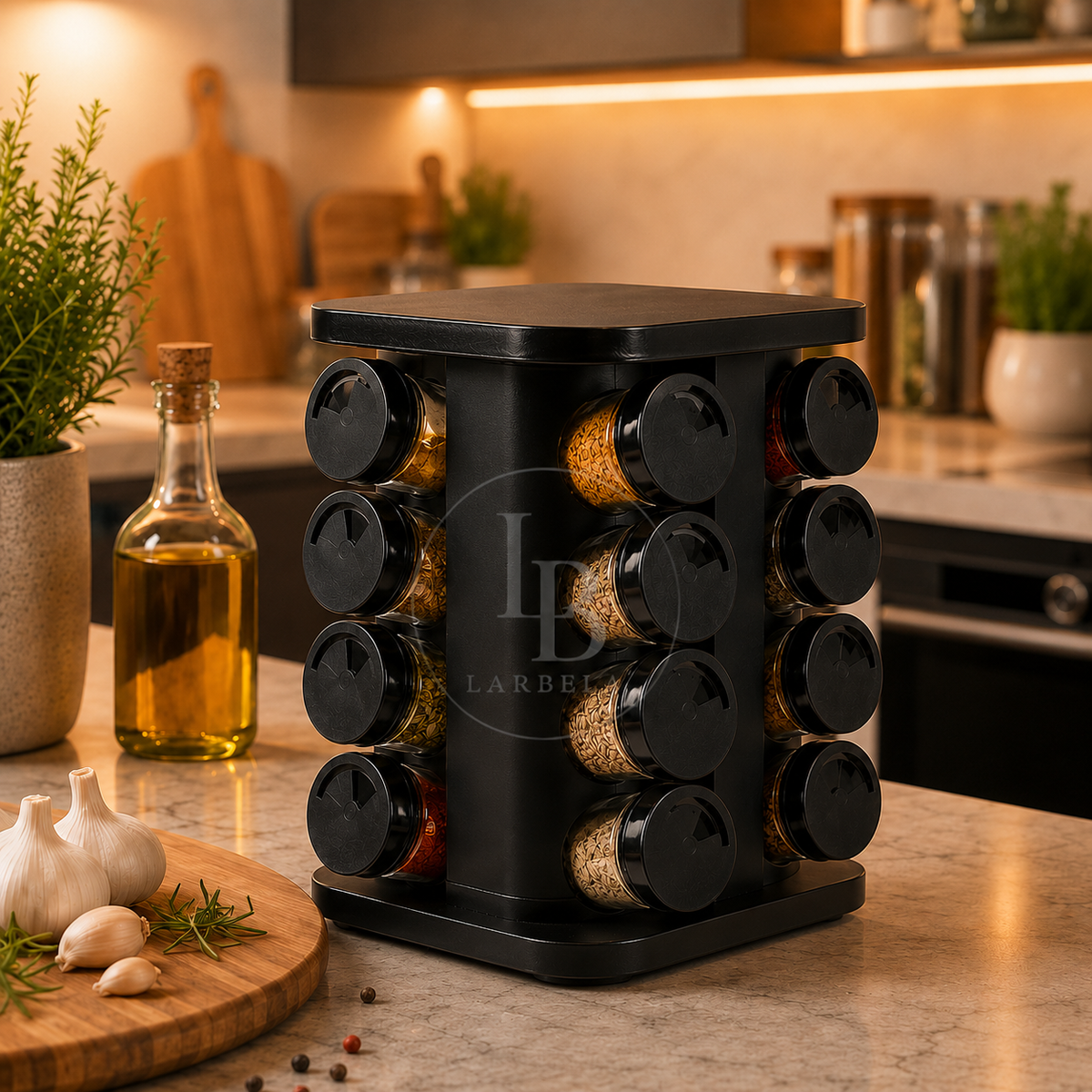 Porta Temperos Giratório SpiceFlow | Larbela