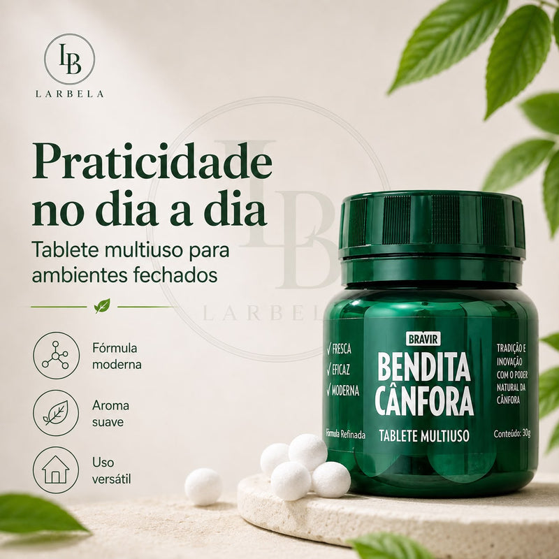Pastilhas de Cânfora Bendita 30 Unidades | Larbela