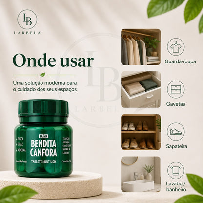Pastilhas de Cânfora Bendita 30 Unidades | Larbela