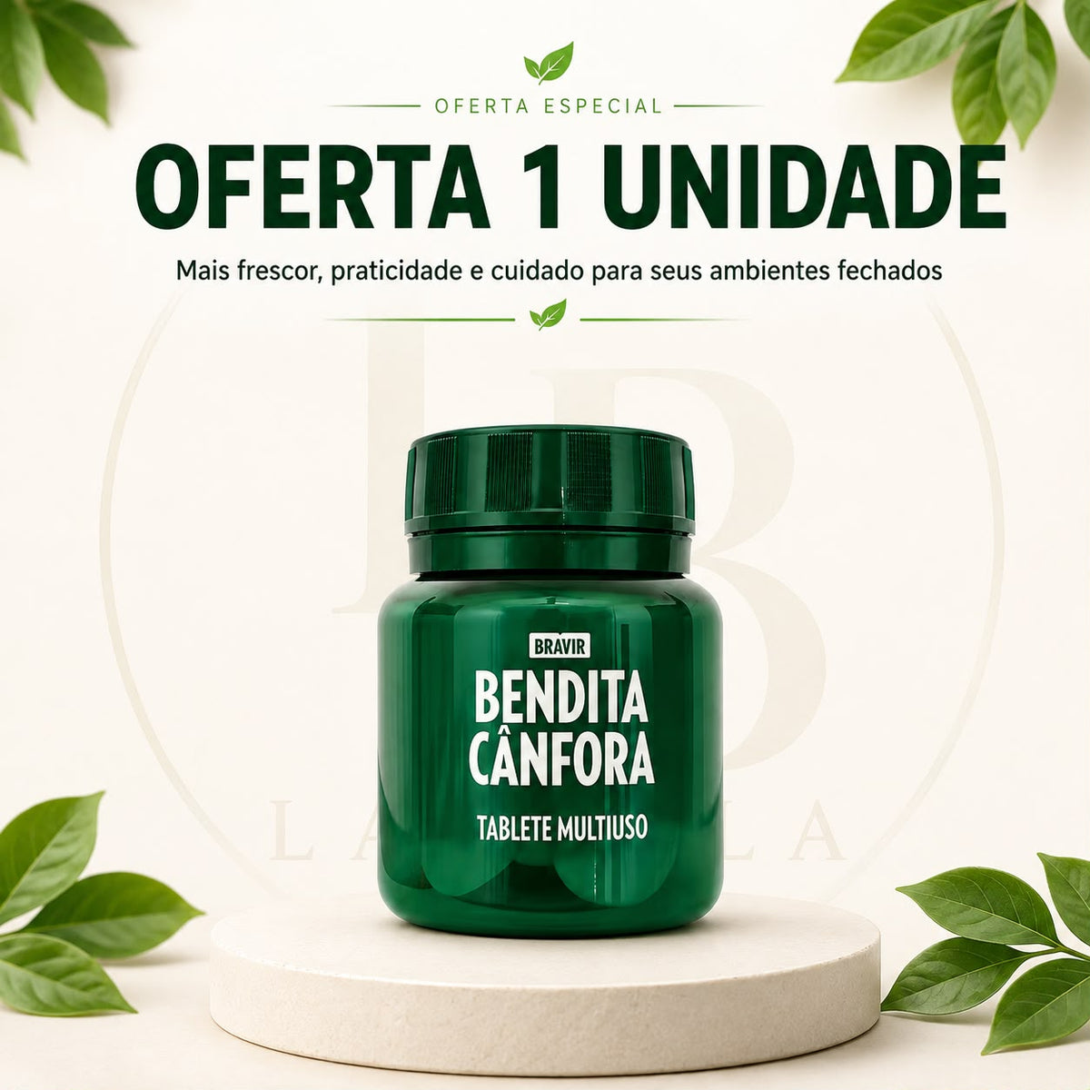 Pastilhas de Cânfora Bendita 30 Unidades | Larbela
